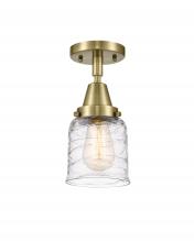 Innovations Lighting 447-1C-AB-G513 - Bell - 1 Light - 5 inch - Antique Brass - Semi-Flush Mount