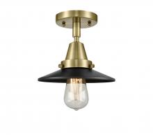 Innovations Lighting 447-1C-AB-M6 - Railroad - 1 Light - 8 inch - Antique Brass - Semi-Flush Mount