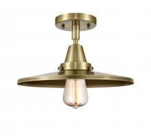 Innovations Lighting 447-1C-AB-MFR-AB-12 - Appalachian - 1 Light - 12 inch - Antique Brass - Semi-Flush Mount