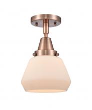 Innovations Lighting 447-1C-AC-G171 - Fulton - 1 Light - 7 inch - Antique Copper - Semi-Flush Mount