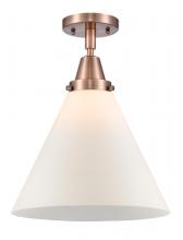 Innovations Lighting 447-1C-AC-G41-L - Cone - 1 Light - 12 inch - Antique Copper - Semi-Flush Mount