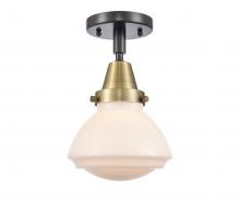 Innovations Lighting 447-1C-BAB-G321 - Olean - 1 Light - 7 inch - Black Antique Brass - Semi-Flush Mount