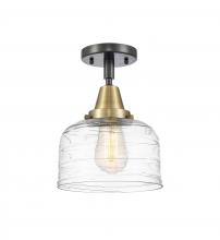 Innovations Lighting 447-1C-BAB-G713 - Bell - 1 Light - 8 inch - Black Antique Brass - Semi-Flush Mount