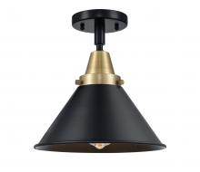 Innovations Lighting 447-1C-BAB-M10-BK - Briarcliff - 1 Light - 10 inch - Black Antique Brass - Semi-Flush Mount