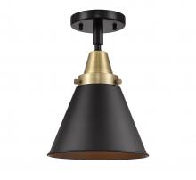 Innovations Lighting 447-1C-BAB-M13-BK - Appalachian - 1 Light - 8 inch - Black Antique Brass - Semi-Flush Mount