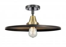 Innovations Lighting 447-1C-BAB-MFR-BK-16 - Appalachian - 1 Light - 16 inch - Black Antique Brass - Semi-Flush Mount