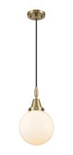 Innovations Lighting 447-1P-AB-G201-8 - Beacon - 1 Light - 8 inch - Antique Brass - Mini Pendant