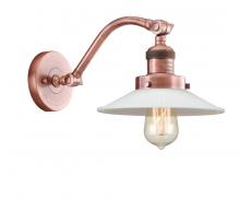 Innovations Lighting 515-1W-AC-G1 - Halophane - 1 Light - 9 inch - Antique Copper - Adjustable Sconce