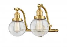 Innovations Lighting 515-2W-SG-G202-6 - Beacon - 2 Light - 16 inch - Satin Gold - Adjustable Bath Vanity Light
