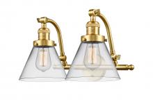Innovations Lighting 515-2W-SG-G42 - Cone - 2 Light - 18 inch - Satin Gold - Adjustable Bath Vanity Light