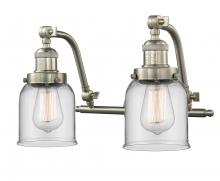 Innovations Lighting 515-2W-SN-G52 - Bell - 2 Light - 18 inch - Brushed Satin Nickel - Adjustable Bath Vanity Light