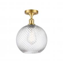 Innovations Lighting 516-1C-SG-G1214-10 - Large Twisted Swirl 1 Light Semi-Flush Mount