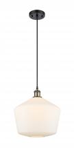 Innovations Lighting 516-1P-BAB-G651-12 - Cindyrella - 1 Light - 12 inch - Black Antique Brass - Cord hung - Mini Pendant