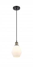 Innovations Lighting 516-1P-BAB-G651-6 - Cindyrella - 1 Light - 6 inch - Black Antique Brass - Cord hung - Mini Pendant