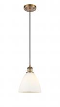 Innovations Lighting 516-1P-BB-GBD-751 - Bristol - 1 Light - 8 inch - Brushed Brass - Cord hung - Mini Pendant