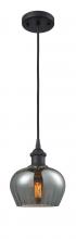 Innovations Lighting 516-1P-BK-G93 - Fenton - 1 Light - 7 inch - Matte Black - Cord hung - Mini Pendant