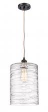 Innovations Lighting 516-1P-OB-G1113-L - Cobbleskill - 1 Light - 9 inch - Oil Rubbed Bronze - Cord hung - Mini Pendant