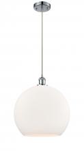 Innovations Lighting 516-1P-PC-G121-14 - Athens - 1 Light - 14 inch - Polished Chrome - Cord hung - Pendant
