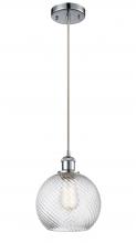 Innovations Lighting 516-1P-PC-G1214-8 - Twisted Swirl 1 Light Mini Pendant part of the Ballston Collection