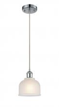 Innovations Lighting 516-1P-PC-G411 - Dayton - 1 Light - 6 inch - Polished Chrome - Cord hung - Mini Pendant