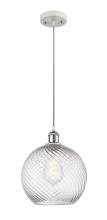 Innovations Lighting 516-1P-WPC-G1214-10 - Large Twisted Swirl 1 Light Mini Pendant
