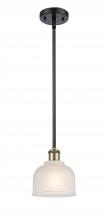 Innovations Lighting 516-1S-BAB-G411 - Dayton - 1 Light - 6 inch - Black Antique Brass - Mini Pendant