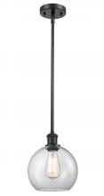 Innovations Lighting 516-1S-BK-G122 - Athens - 1 Light - 8 inch - Matte Black - Mini Pendant