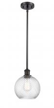 Innovations Lighting 516-1S-OB-G1214-8 - Twisted Swirl 1 Light 8 inch Mini Pendant