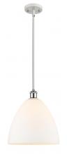 Innovations Lighting 516-1S-WPC-GBD-121 - Bristol - 1 Light - 12 inch - White Polished Chrome - Mini Pendant