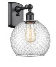 Innovations Lighting 516-1W-BK-G122-8CSN - Farmhouse Chicken Wire 1 Light Sconce