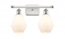 Innovations Lighting 516-2W-WPC-G651-6 - Cindyrella - 2 Light - 16 inch - White Polished Chrome - Bath Vanity Light