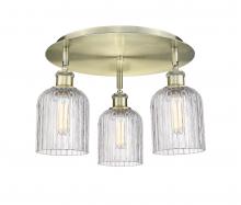 Innovations Lighting 516-3C-AB-G559-5CL - Bridal Veil - 3 Light - 17 inch - Antique Brass - Semi-Flush Mount