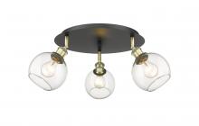 Innovations Lighting 516-3C-BAB-G122-6 - Athens - 3 Light - 18 inch - Black Antique Brass - Semi-Flush Mount
