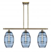 Innovations Lighting 516-3I-AB-G557-8BL - Vaz - 3 Light - 36 inch - Antique Brass - Stem hung - Island Light
