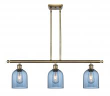 Innovations Lighting 516-3I-AB-G558-6BL - Bella - 3 Light - 36 inch - Antique Brass - Stem hung - Island Light