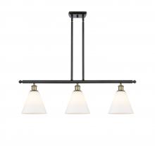 Innovations Lighting 516-3I-BAB-GBC-81 - Berkshire - 3 Light - 36 inch - Black Antique Brass - Stem hung - Island Light