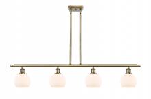 Innovations Lighting 516-4I-AB-G121-6 - Athens - 4 Light - 48 inch - Antique Brass - Stem hung - Island Light