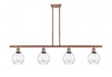 Innovations Lighting 516-4I-AC-G362 - Waverly - 4 Light - 48 inch - Antique Copper - Stem hung - Island Light