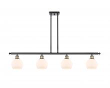Innovations Lighting 516-4I-BAB-G121-6 - Athens - 4 Light - 48 inch - Black Antique Brass - Stem hung - Island Light