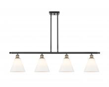 Innovations Lighting 516-4I-BAB-GBC-81 - Berkshire - 4 Light - 48 inch - Black Antique Brass - Stem hung - Island Light