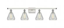 Innovations Lighting 516-4W-WPC-G275 - Conesus - 4 Light - 36 inch - White Polished Chrome - Bath Vanity Light