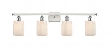 Innovations Lighting 516-4W-WPC-G341 - Hadley - 4 Light - 35 inch - White Polished Chrome - Bath Vanity Light