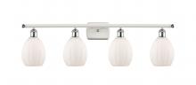 Innovations Lighting 516-4W-WPC-G81 - Eaton - 4 Light - 36 inch - White Polished Chrome - Bath Vanity Light