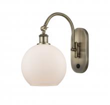 Innovations Lighting 518-1W-AB-G121-8 - Athens - 1 Light - 8 inch - Antique Brass - Adjustable Swing Arm