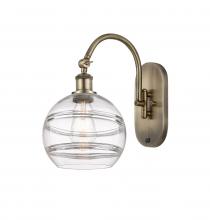 Innovations Lighting 518-1W-AB-G556-8CL - Rochester - 1 Light - 8 inch - Antique Brass - Adjustable Swing Arm
