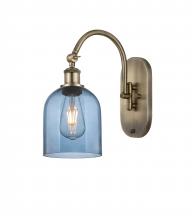 Innovations Lighting 518-1W-AB-G558-6BL - Bella - 1 Light - 6 inch - Antique Brass - Adjustable Swing Arm