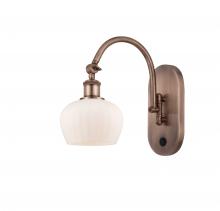 Innovations Lighting 518-1W-AC-G91 - Fenton - 1 Light - 7 inch - Antique Copper - Adjustable Swing Arm
