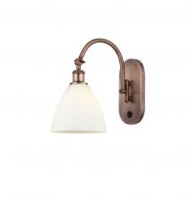 Innovations Lighting 518-1W-AC-GBD-751 - Bristol - 1 Light - 8 inch - Antique Copper - Adjustable Swing Arm