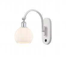Innovations Lighting 518-1W-WPC-G121-6 - Athens - 1 Light - 6 inch - White Polished Chrome - Adjustable Swing Arm