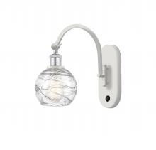Innovations Lighting 518-1W-WPC-G1213-6 - Athens Deco Swirl - 1 Light - 6 inch - White Polished Chrome - Adjustable Swing Arm